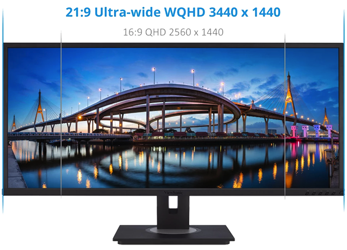 ViewSonic VG3456 34 inç WQHD Bağlantı Merkezi Monitör
